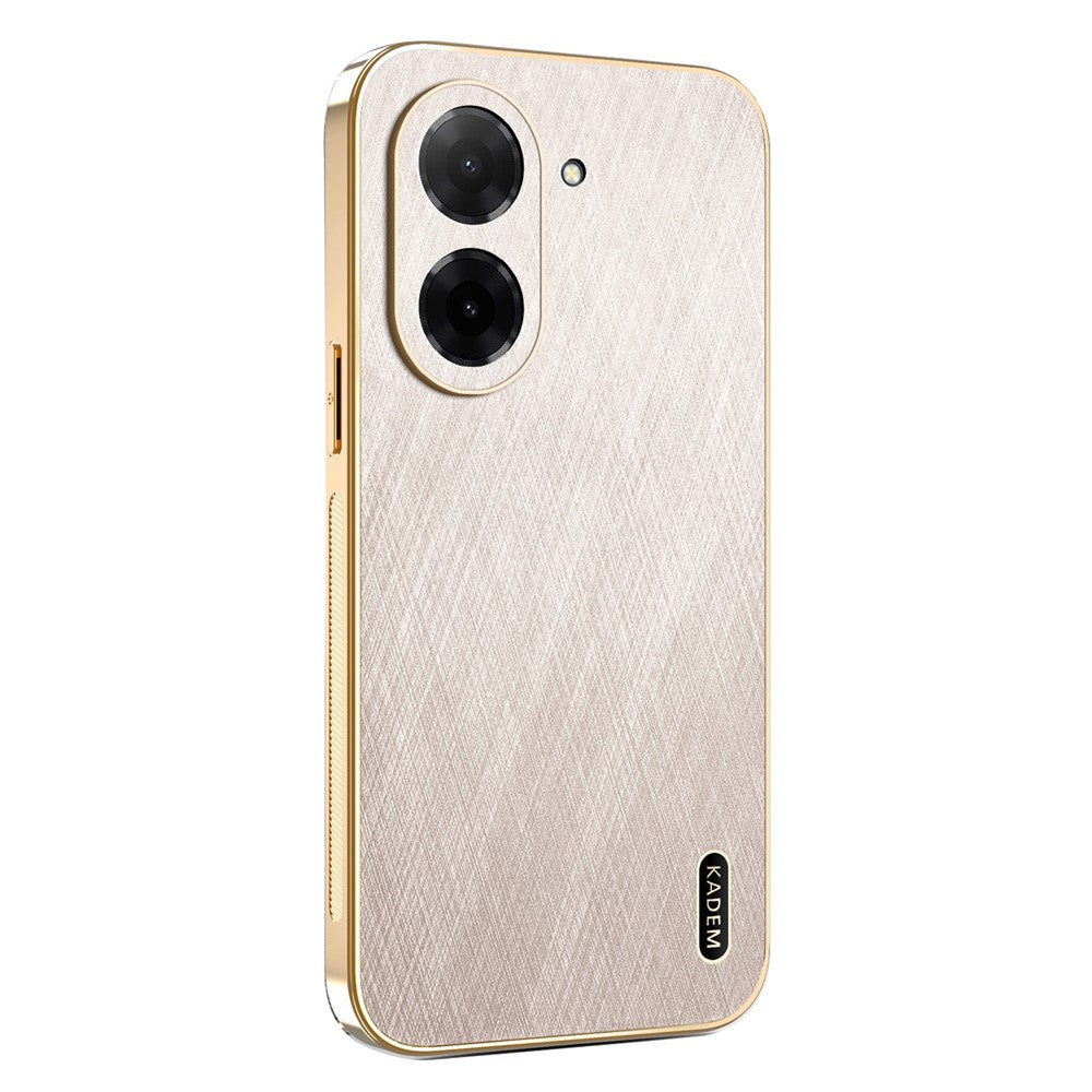 KADEM For Xiaomi Redmi A5 NFC (EU) (173.45mm) Case Electroplating Silk Texture PU + TPU Phone Back Cover