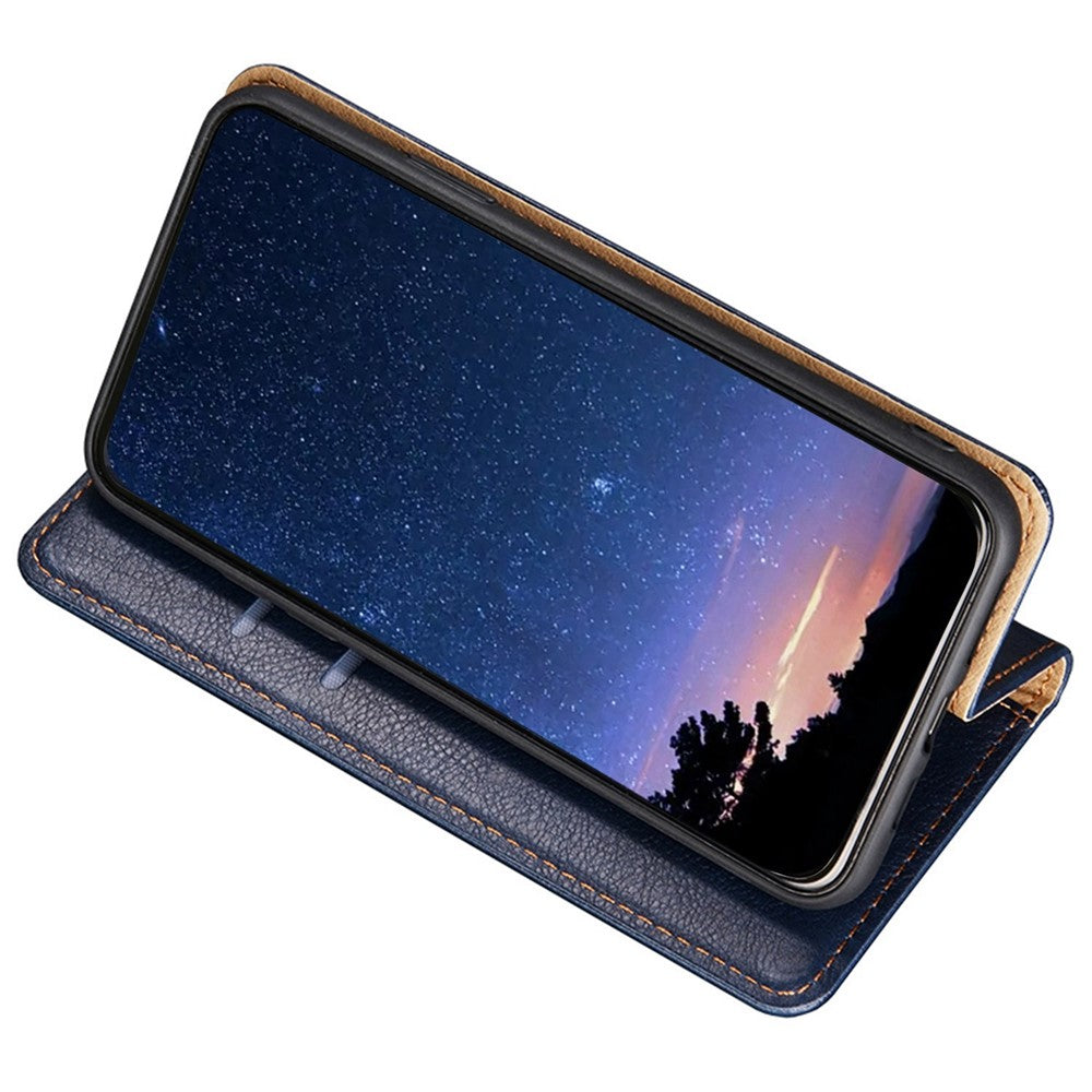 For Oppo A57s 4G / A57e 4G / A57 4G PU Leather Magnetic Auto Closing Anti-drop Case Phone Wallet Stand Protective Cover