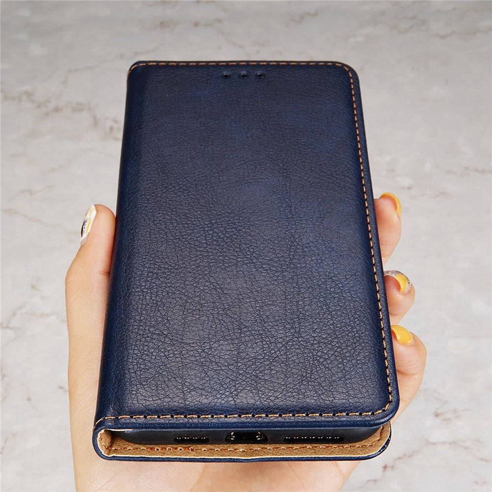 For Oppo A57s 4G / A57e 4G / A57 4G PU Leather Magnetic Auto Closing Anti-drop Case Phone Wallet Stand Protective Cover