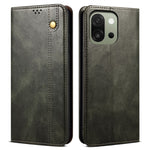 OnePlus 13s 5G-skal Crazy Horse Texture Waxy Leather Plånboksfodral med stativ