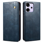 For Oppo Reno14 Pro 5G (Global) Case Crazy Horse Texture Waxy Leather Wallet Stand Phone Cover