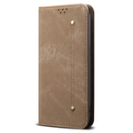 For Huawei nova 14 Pro 5G Case Jeans Cloth Texture Anti-Scratch Leather Stand Phone Cover