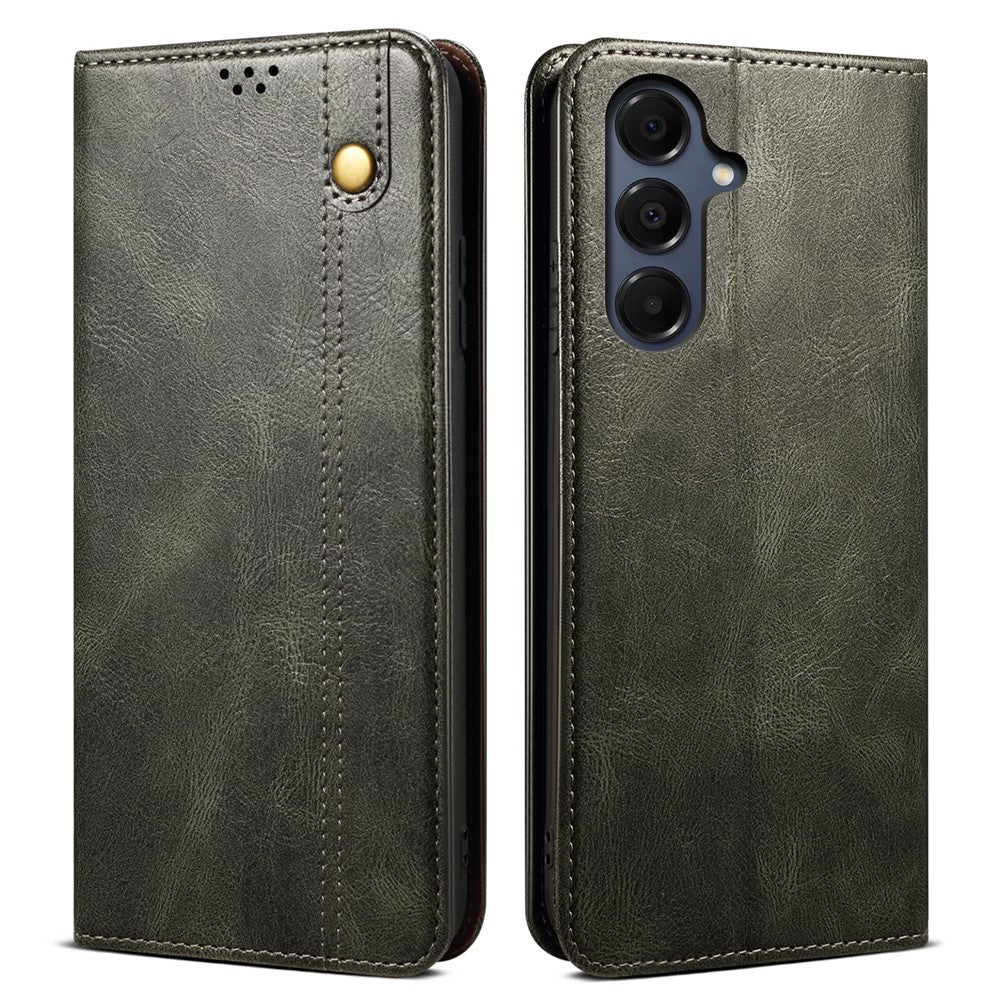 For Samsung Galaxy A18 5G / A18 4G / A17 5G / A17 4G Case Crazy Horse Texture Waxy Leather Wallet Stand Phone Cover