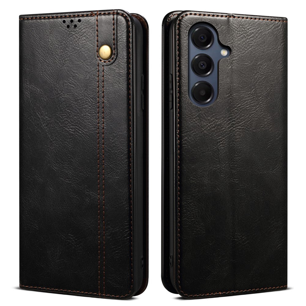 For Samsung Galaxy A18 5G / A18 4G / A17 5G / A17 4G Case Crazy Horse Texture Waxy Leather Wallet Stand Phone Cover