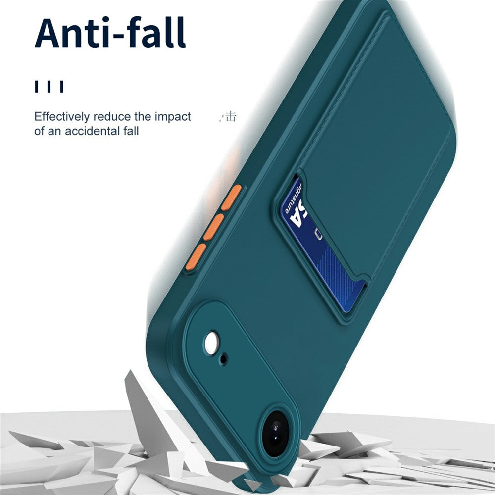 For iPhone Air Case Flexible TPU Phone Cover with Back Card Slot