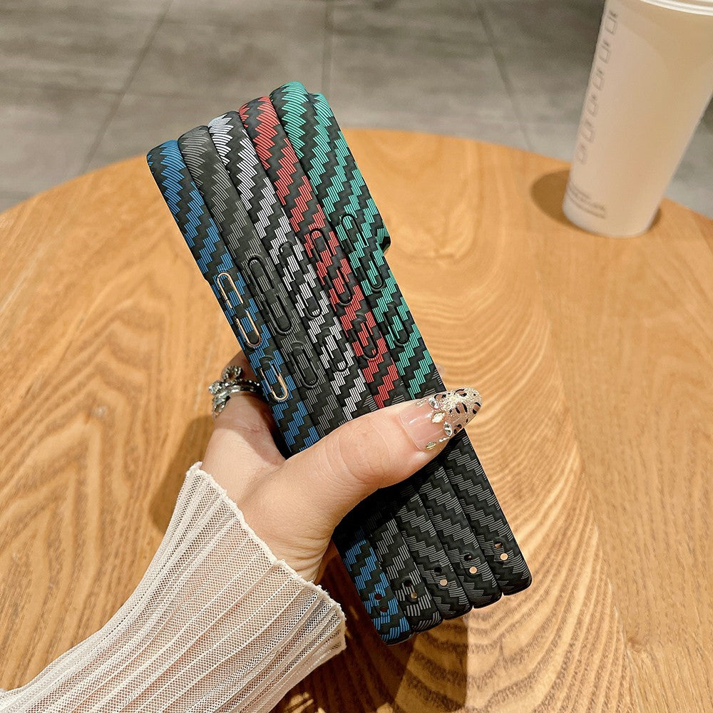 For Xiaomi 15S Pro Case Hard PC Phone Cover Carbon Fiber Texture Drop Proof
