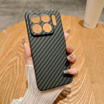For Xiaomi 15S Pro Case Hard PC Phone Cover Carbon Fiber Texture Drop Proof