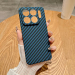 For Xiaomi 15S Pro Case Hard PC Phone Cover Carbon Fiber Texture Drop Proof