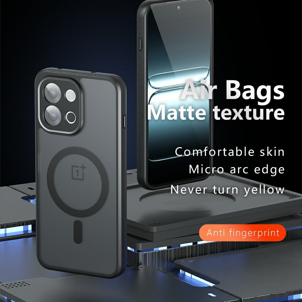 For OnePlus 13T 5G Magnetic Case TPU+PC Matte Phone Cover