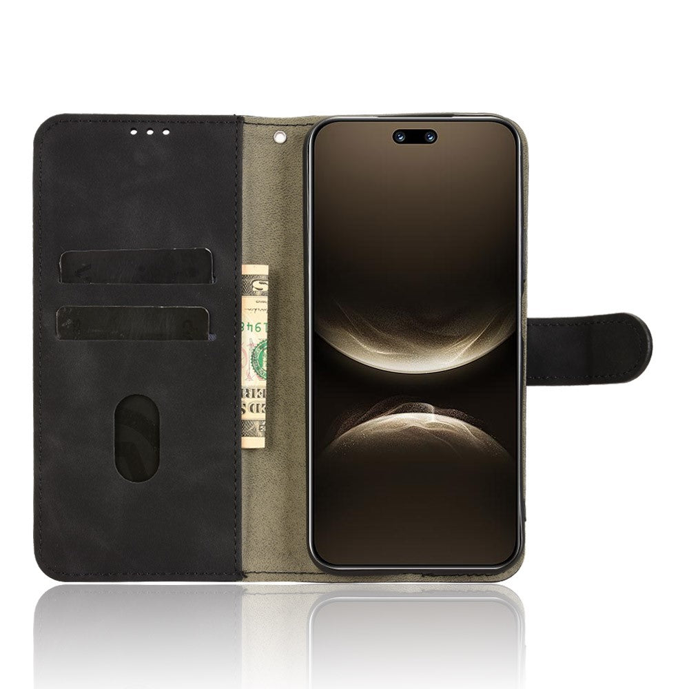 Läderfodral för Huawei Nova 14 Pro 5G, stötsäkert plånboksfodral med fällbart mönster.