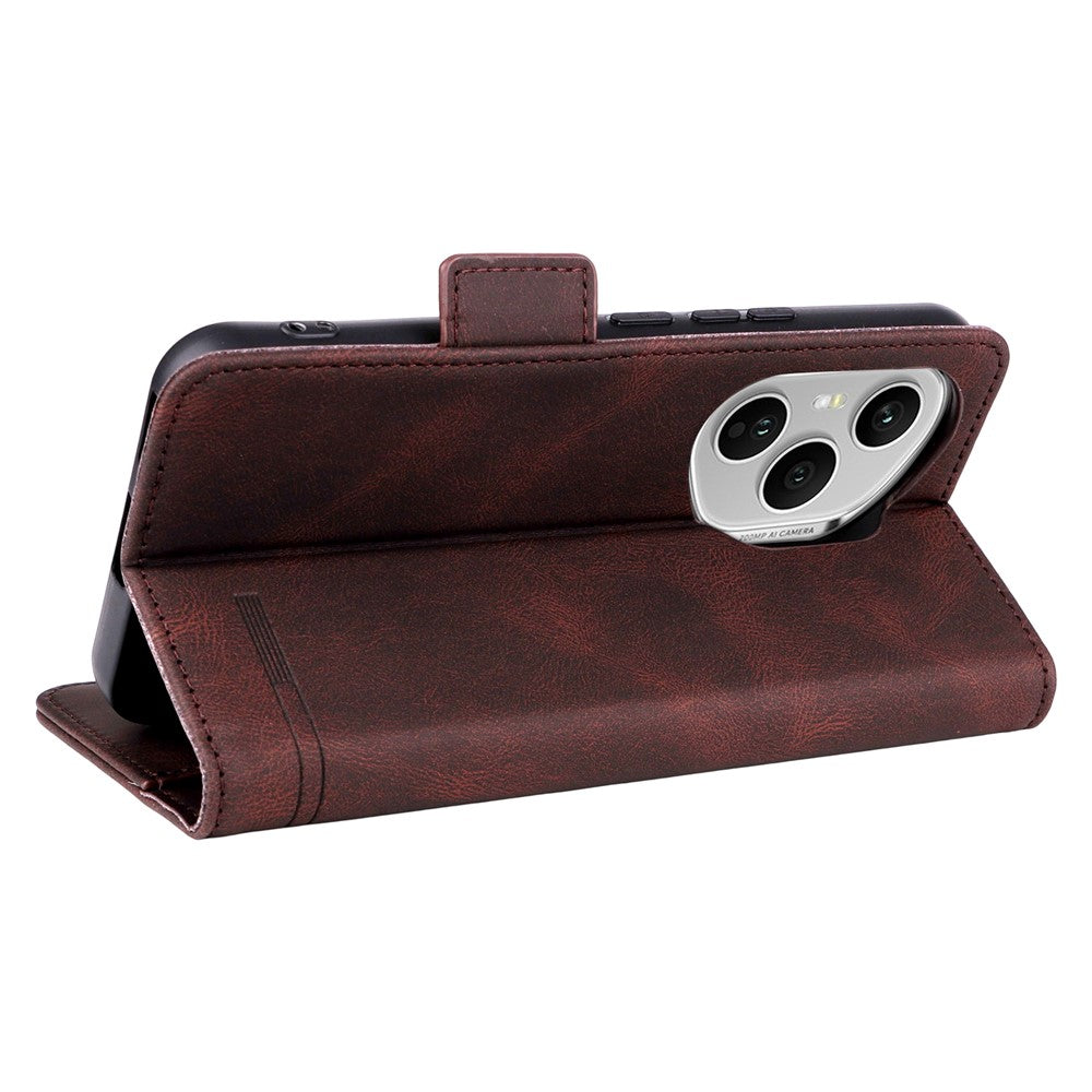 For Honor 400 Pro 5G (Global) Case Leather Wallet Flip Phone Cover with Hardware Decor