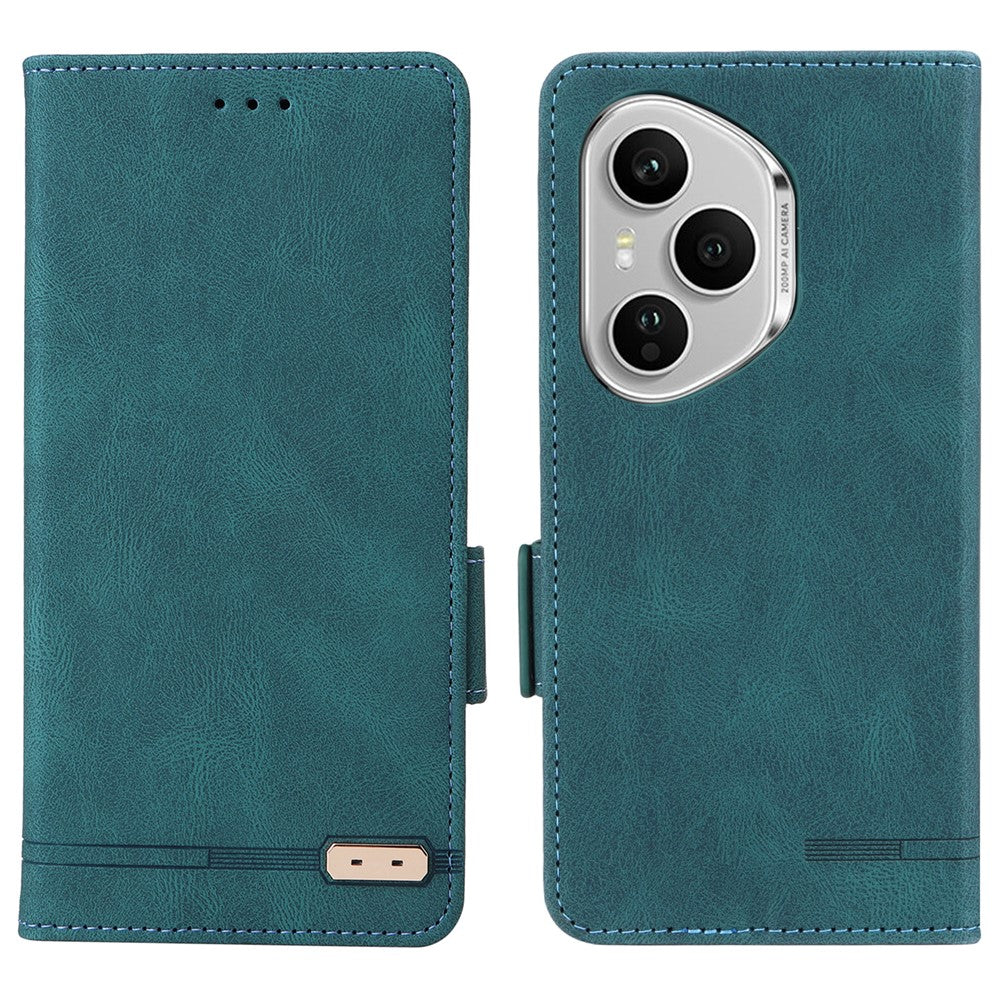 For Honor 400 Pro 5G (Global) Case Leather Wallet Flip Phone Cover with Hardware Decor
