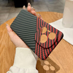 For Honor Power 5G Case Hard PC Phone Cover Carbon Fiber Texture Drop Proof