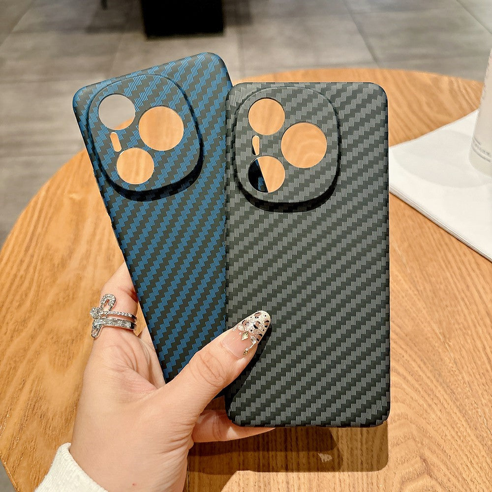 For Honor Power 5G Case Hard PC Phone Cover Carbon Fiber Texture Drop Proof