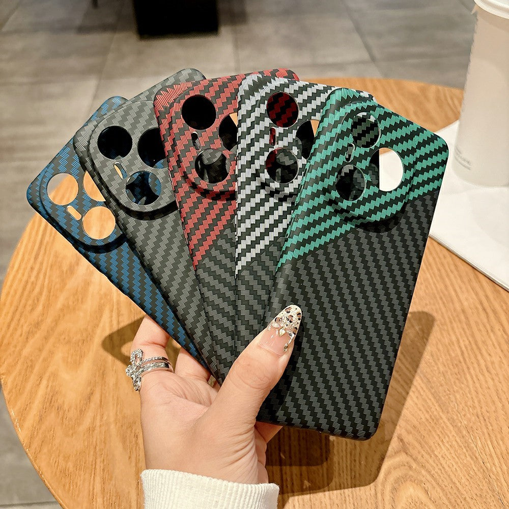 For Honor Power 5G Case Hard PC Phone Cover Carbon Fiber Texture Drop Proof