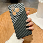 For Honor Power 5G Case Hard PC Phone Cover Carbon Fiber Texture Drop Proof