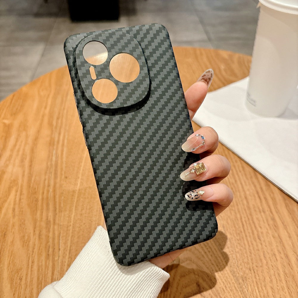 For Honor Power 5G Case Hard PC Phone Cover Carbon Fiber Texture Drop Proof