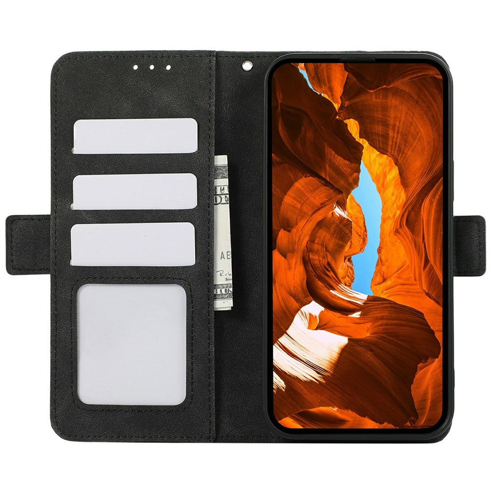 ABEEL For Samsung Galaxy XCover7 Pro Case PU Leather Folio Stand View RFID Blocking Phone Cover