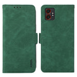 ABEEL For Samsung Galaxy XCover7 Pro Case PU Leather Folio Stand View RFID Blocking Phone Cover