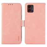 ABEEL For Samsung Galaxy XCover7 Pro Case PU Leather Folio Stand View RFID Blocking Phone Cover