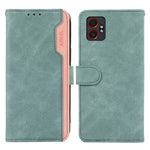 ABEEL For Samsung Galaxy XCover7 Pro Case Color Splicing Leather Flip Phone Cover RFID Blocking