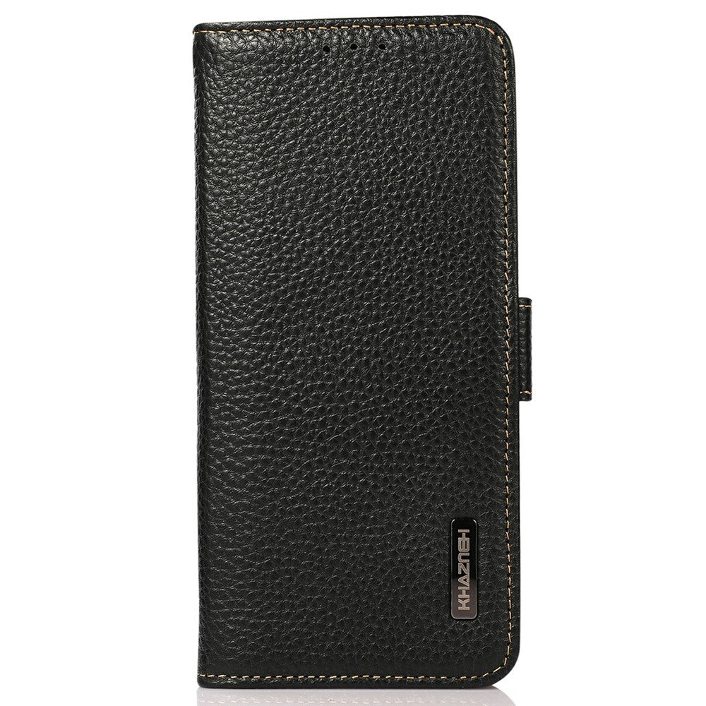 KHAZNEH for Honor 400 Pro 5G (Global) Phone Case Genuine Cow Leather Cover RFID Blocking