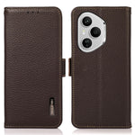 KHAZNEH for Honor 400 Pro 5G (Global) Phone Case Genuine Cow Leather Cover RFID Blocking