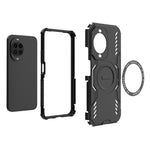For Huawei nova 14 5G Magnetic Case Butterfly Armor Hollow Heat Dissipation PC + TPU Phone Cover