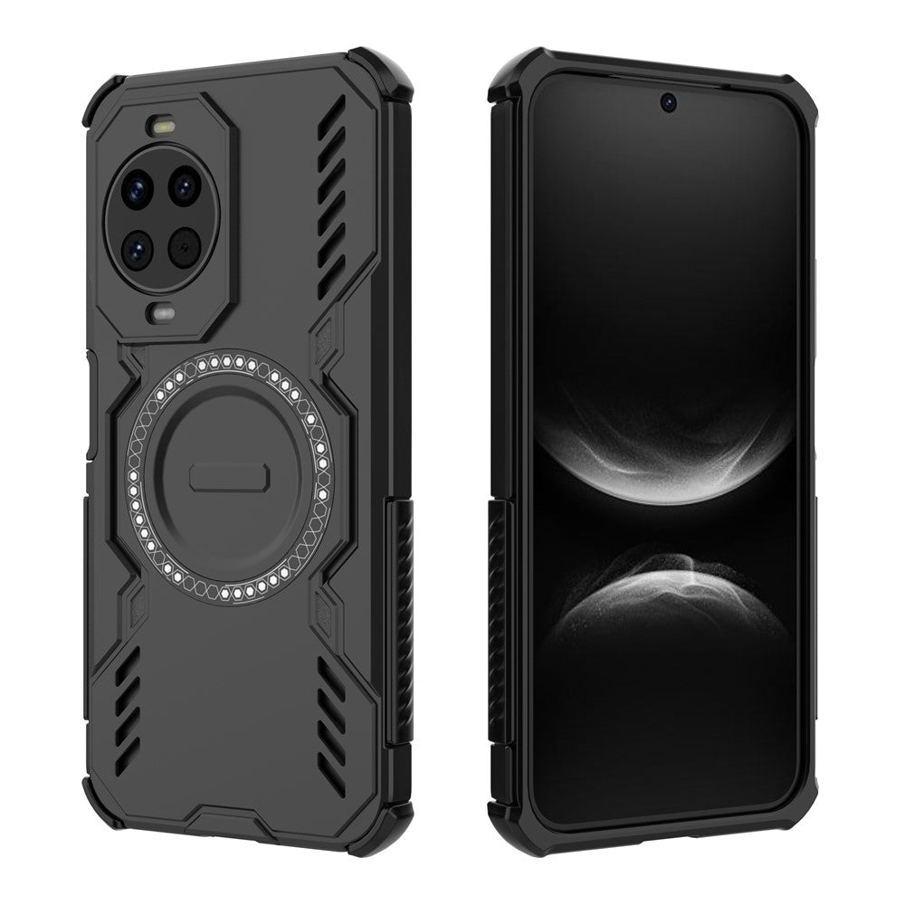 For Huawei nova 14 5G Magnetic Case Butterfly Armor Hollow Heat Dissipation PC + TPU Phone Cover