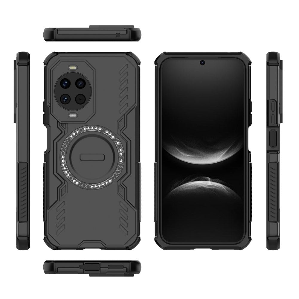For Huawei nova 14 5G Magnetic Case Butterfly Armor Hollow Heat Dissipation PC + TPU Phone Cover