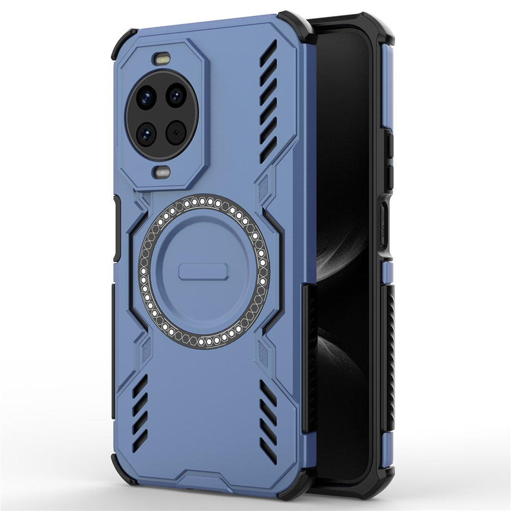 For Huawei nova 14 5G Magnetic Case Butterfly Armor Hollow Heat Dissipation PC + TPU Phone Cover