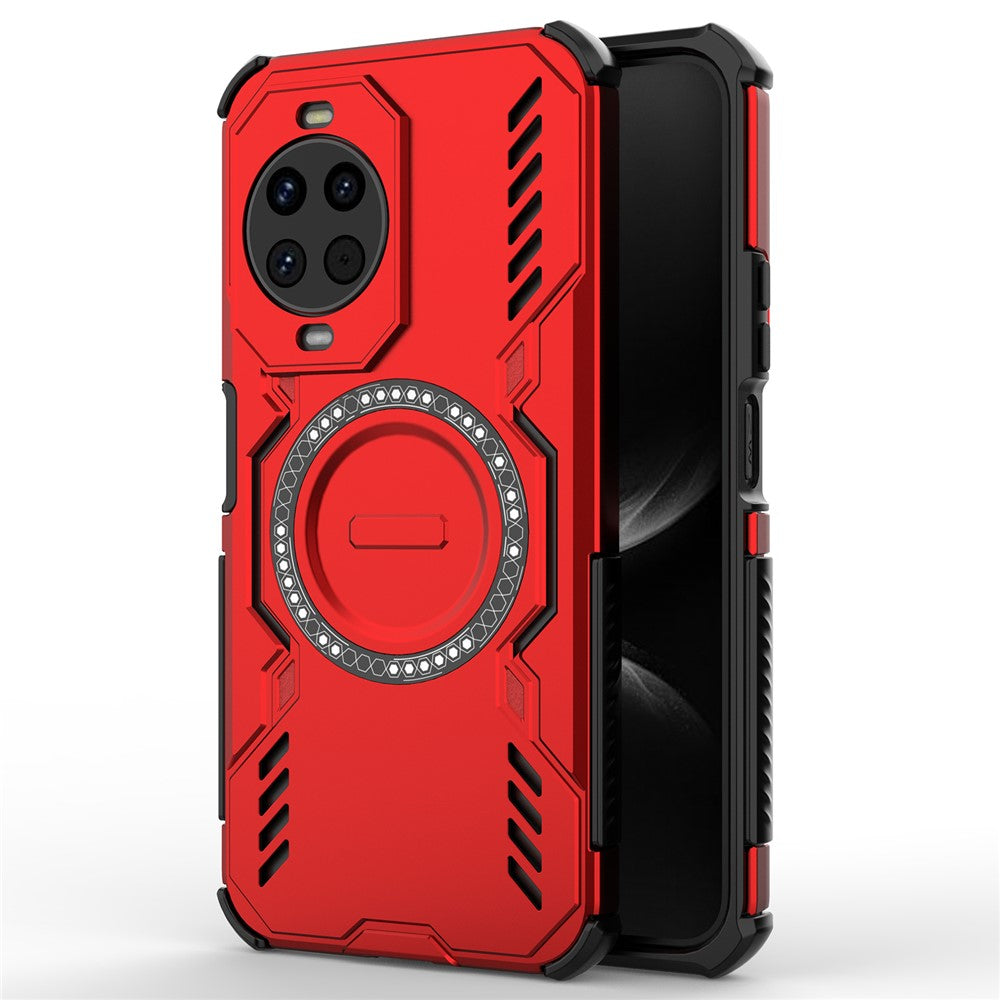 For Huawei nova 14 5G Magnetic Case Butterfly Armor Hollow Heat Dissipation PC + TPU Phone Cover