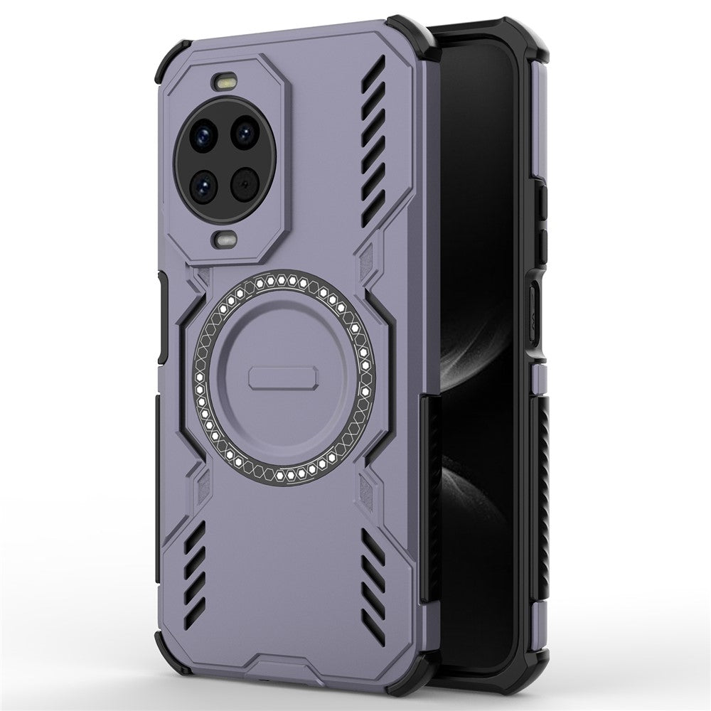 For Huawei nova 14 5G Magnetic Case Butterfly Armor Hollow Heat Dissipation PC + TPU Phone Cover
