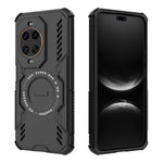 For Huawei nova 14 Ultra 5G Magnetic Case Butterfly Armor Hollow Heat Dissipation PC + TPU Phone Cover