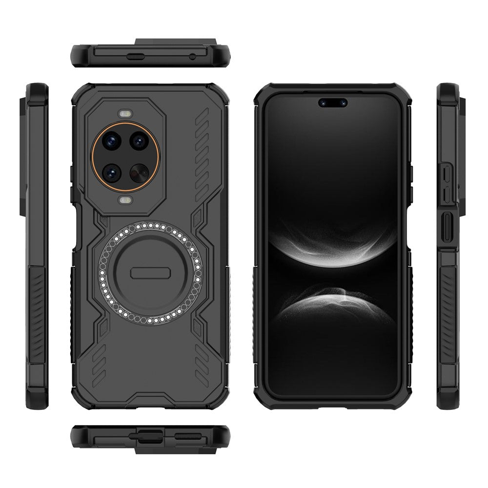 For Huawei nova 14 Ultra 5G Magnetic Case Butterfly Armor Hollow Heat Dissipation PC + TPU Phone Cover