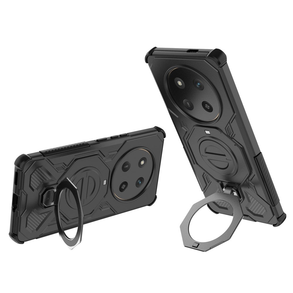 For Honor Magic7 Lite 5G / X9c 5G / X60 Pro 5G Magnetic Case Rotating Metal Kickstand Shockproof PC + TPU Phone Back Cover