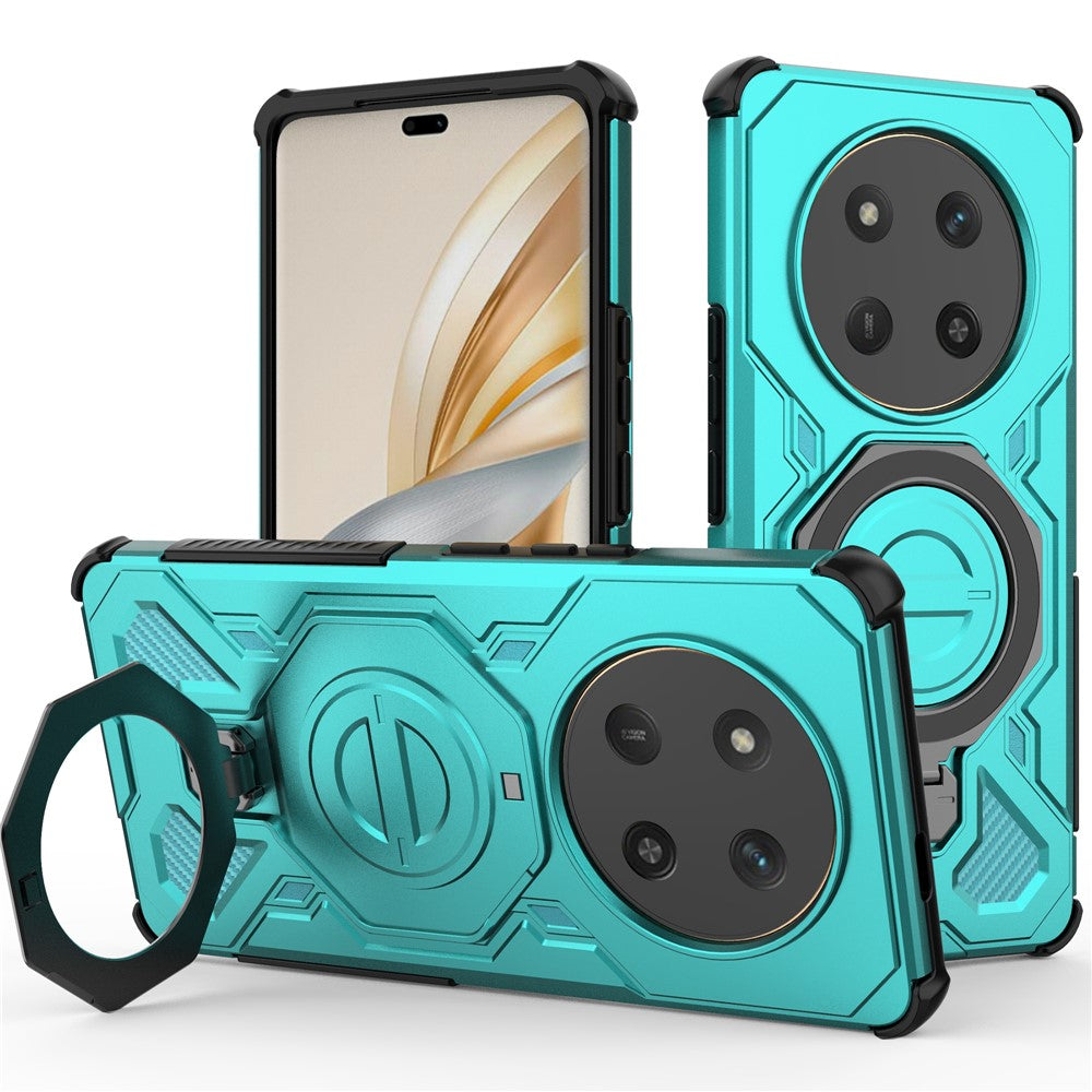For Honor Magic7 Lite 5G / X9c 5G / X60 Pro 5G Magnetic Case Rotating Metal Kickstand Shockproof PC + TPU Phone Back Cover