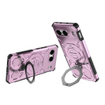 For OnePlus Nord 4 Magnetic Case Rotating Metal Kickstand Shockproof PC + TPU Phone Back Cover