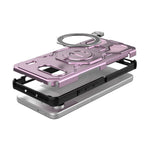 For OnePlus Nord 4 Magnetic Case Rotating Metal Kickstand Shockproof PC + TPU Phone Back Cover