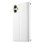 Samsung Galaxy A06 4G-skal med dragkedja, plånbok, färgskarvning, läder, flip-fodral med remmar