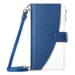 For Xiaomi 15 Pro Case Zipper Wallet Color Splicing Leather Flip Phone Cover with Straps