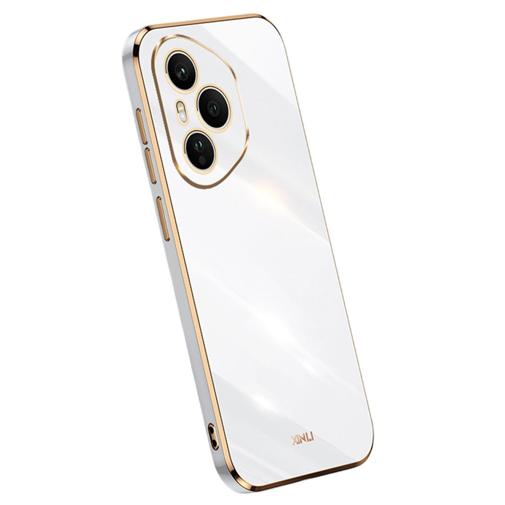 XINLI For Honor 400 Pro 5G (Global) Case TPU Phone Cover with Electroplating Frame