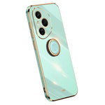 XINLI For Honor 400 Pro 5G (Global) Case Ring Kickstand Electroplating TPU Phone Cover