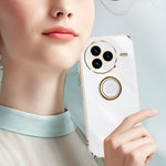 XINLI For Xiaomi Civi 5 Pro 5G Case Ring Kickstand Electroplating TPU Phone Cover