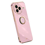 XINLI For Xiaomi Civi 5 Pro 5G Case Ring Kickstand Electroplating TPU Phone Cover