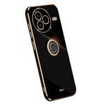 XINLI For Xiaomi Civi 5 Pro 5G Case Ring Kickstand Electroplating TPU Phone Cover