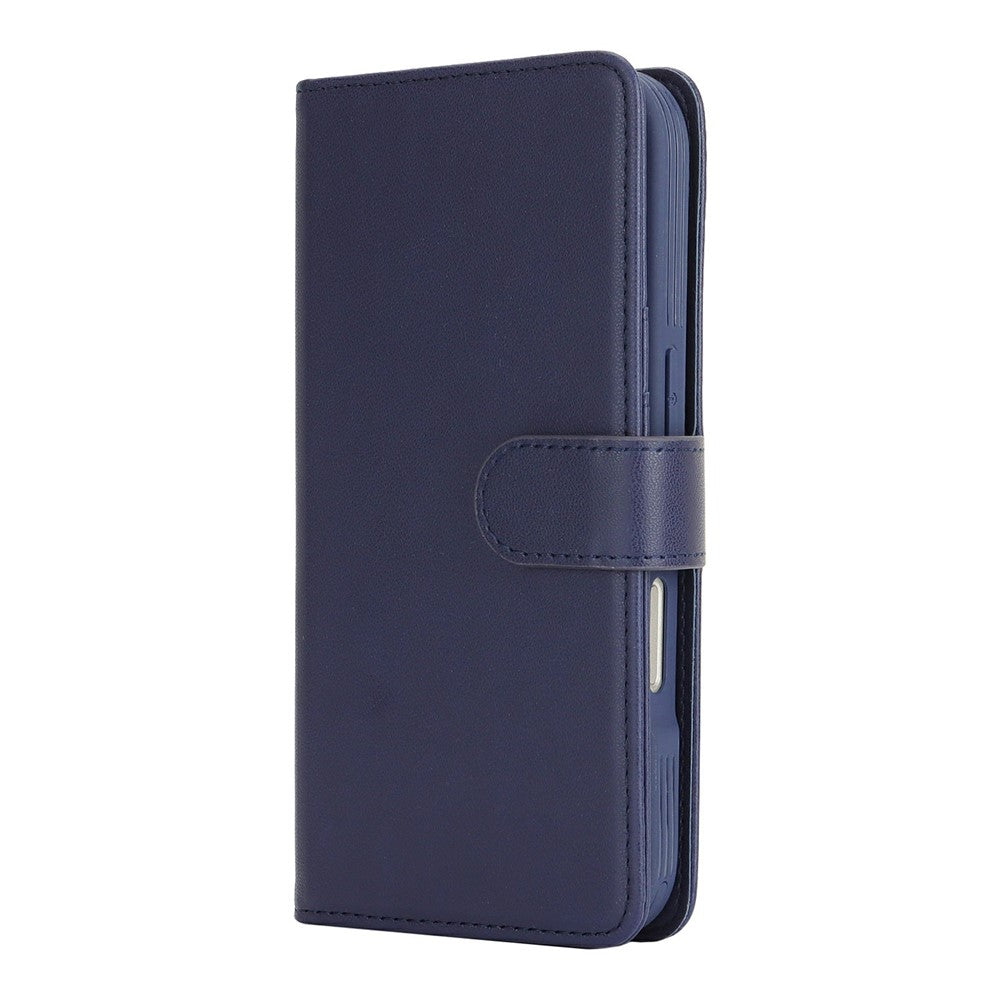 For iPhone 16 Wallet Case Compatible with MagSafe Anti-Drop Detachable PU Leather Phone Cover