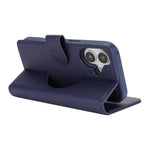 For iPhone 16 Wallet Case Compatible with MagSafe Anti-Drop Detachable PU Leather Phone Cover