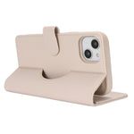 Til iPhone 15 Plus / 14 Plus Cover med kortholder Kompatibel med MagSafe Anti-Drop Aftageligt Telefoncover i PU-læder