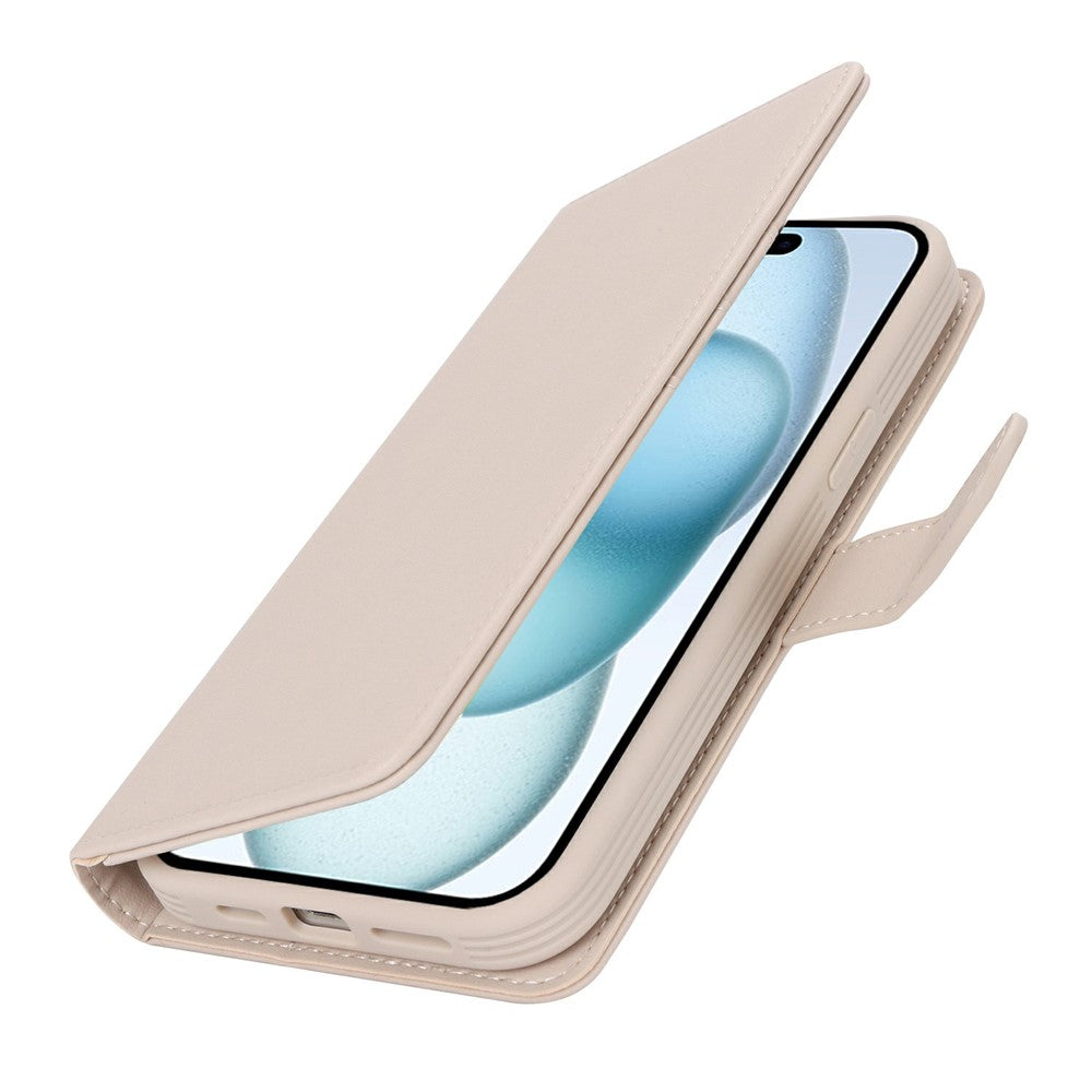 Til iPhone 15 Plus / 14 Plus Cover med kortholder Kompatibel med MagSafe Anti-Drop Aftageligt Telefoncover i PU-læder